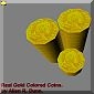 10 Real Gold Colored Coins